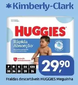 Supermercados Nori Fraldas descartáveis HUGGIES Meguinha oferta