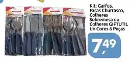 Supermercados Nori Kit: Garfos, Facas Churrasco, Colheres Sobremesa ou Colheres GIFTUTIL oferta