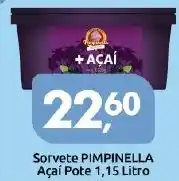 Supermercados Nori Sorvete PIMPINELLA Açaí oferta