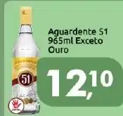 Supermercados Nori Aguardente 51 965ml Exceto Ouro oferta