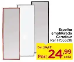 Carrefour Espelho emoldurado oferta