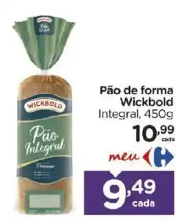 Carrefour Pão de forma Wickbold Integral oferta
