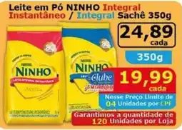 Mialich Supermercados Leite em Pó NINHO Integral Instantâneo / Integral Sachê oferta
