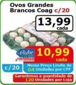 Mialich Supermercados ovos grandes brancos coag oferta