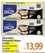 Atacadão Lacta - chocolate diamante negro e laka oferta