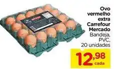 Carrefour - ovo vermelho extra mercado