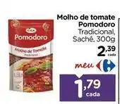 Carrefour Pomodoro - molho de tomate oferta