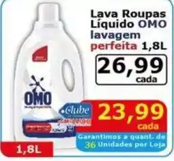 Mialich Supermercados Lava Roupas Líquido OMO lavagem perfeita oferta
