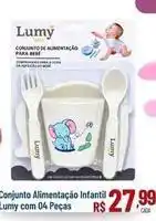 Max Atacadista Baby - conjunto alimentação infantil lumy com 04 peças oferta