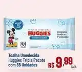 Max Atacadista Huggies - toalha umedecida tripla pacote com 88 unidades oferta