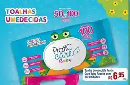 Max Atacadista Pacote - toalha umedecidas pratic care baby com 100 unidades oferta