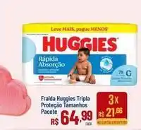 Max Atacadista Huggies - fralda tripla proteção tamanhos oferta