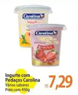 Atacadão logurte com pedaços carolina oferta