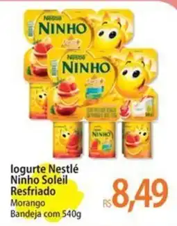 Atacadão logurte nestlé ninho soleil resfriado morango oferta