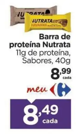 Carrefour Barra de proteína Nutrata oferta