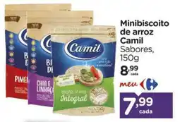 Carrefour Minibiscoito de arroz Camil Sabores oferta