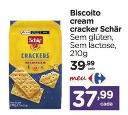 Carrefour Biscoito cream cracker Schär oferta