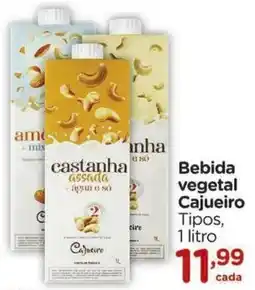 Carrefour Bebida vegetal Cajueiro Tipos oferta