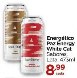 Carrefour Energético paz energy white cat sabores oferta