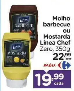 Carrefour Molho barbecue ou Mostarda Linea Chef Zero oferta