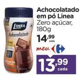 Carrefour Achocolatado em pó Linea Zero açúcar oferta