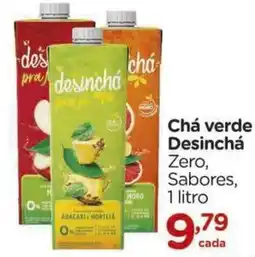 Carrefour Chá verde Desincha Zero, Sabores oferta