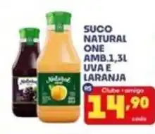 Boa Supermercados Suco natural one amb.1,3l uva e laranja oferta
