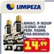 Boa Supermercados Amac. p/roup. conc. uau perf. 900ml cha branco oferta