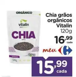 Carrefour Chia grãos orgânicos oferta