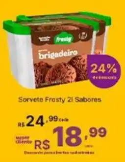 Super Lagoa Sorvete Frosty 21 Sabores oferta