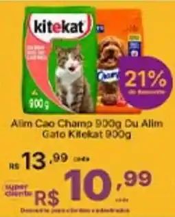 Super Lagoa Alim Cao Champ 900g Cu Alim Gato Kitkat 900g oferta