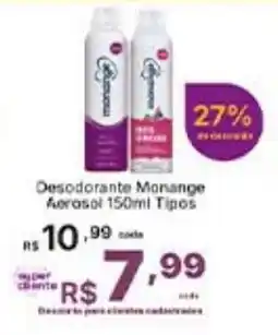 Super Lagoa Desodorante Morange Aerosol 150ml Tipos oferta