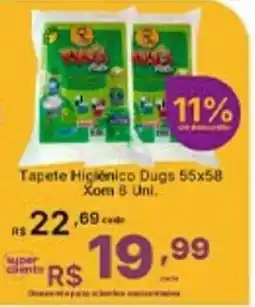 Super Lagoa Tapete Higienico Dugs oferta