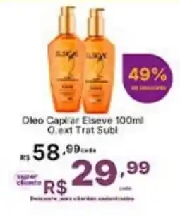Super Lagoa Óleo capilar eliseve o.ext trat subl oferta