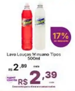 Super Lagoa Lava Louças Minuano Tipos oferta