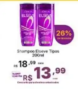 Super Lagoa Shampoo Elseve Tipos oferta