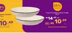 Super Lagoa Prato Porcelana Oxford Fundo oferta