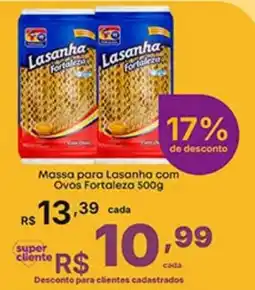 Super Lagoa Massa para Lasanha com Ovos Fortaleza oferta