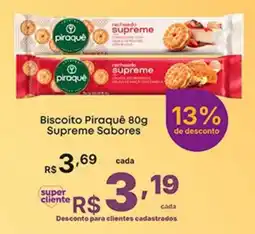 Super Lagoa Biscoito Piraquê supreme sabores oferta