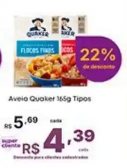 Super Lagoa Aveia Quaker 165g Tipos oferta