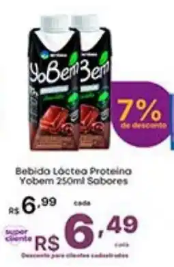 Super Lagoa Bebida Láctea Proteína Yobem Sabores oferta