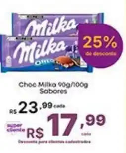 Super Lagoa Choc Milka 90g/100g Sabores oferta