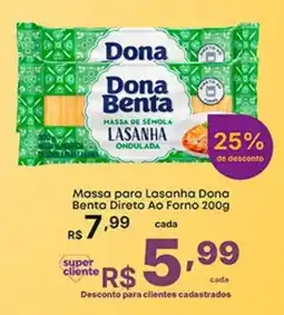 Super Lagoa Massa de sêmola lasanha ondulada oferta