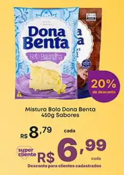 Super Lagoa Mistura Bolo Dona Benta Sabores oferta