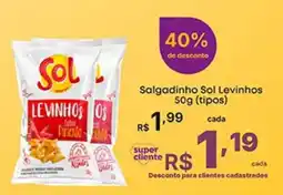 Super Lagoa Salgadinho Sol Levinhos oferta