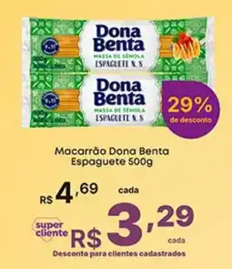 Super Lagoa Macarrão dona benta espaguete oferta