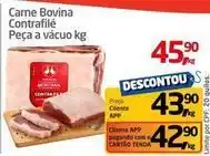 Tenda Atacado Bovina - carne bovina contrafilé peça a vácuo oferta
