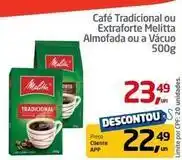 Tenda Atacado Melitta - café tradicional ou extraforte almofada ou a vácuo oferta