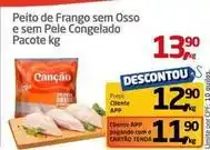 Tenda Atacado Pacote - peito de frango sem osso e sem pele congelado oferta