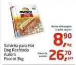 Tenda Atacado Aurora - salsicha para hot dog resfriada oferta
